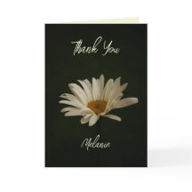 カジュアルなデイジーの花の写真でパーソナライズされた特別なカード