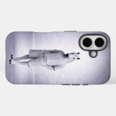カジュアルなモダンな服装のミニマルホース Case-Mate iPhoneケース (裏面 (横))