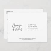 カジュアルな優雅さ、計画変更、延期 ポストカード (正面/裏面)