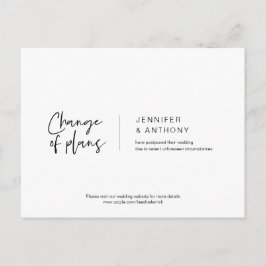カジュアルな優雅さ、計画変更、延期 ポストカード