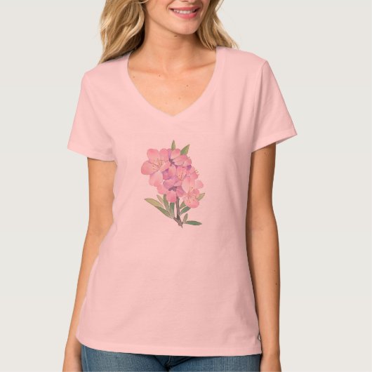 カジュアルな普段使いのハーフスリーブTシャツ Tシャツ (正面)