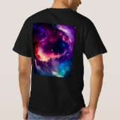 カジュアルな毎日着用のクルーネックTシャツ Tシャツ (裏面)