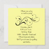 カジュアルな渦巻きの招待状 招待状 (裏面)