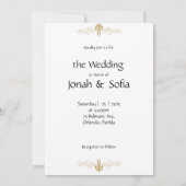 カジュアルな結婚式のお知らせ 招待状 (裏面)