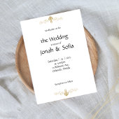 カジュアルな結婚式のお知らせ 招待状