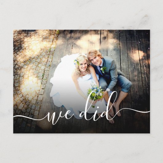 カジュアルな結婚式の披露宴をしました インビテーションポストカード (正面)