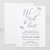 カジュアルな結婚式の招待状 招待状 (正面/裏面)