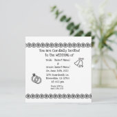 カジュアルな結婚式 招待状 (スタンド正面)