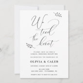 カジュアルな結婚披露宴の招待状 招待状 (正面)