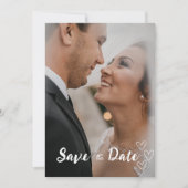 カジュアルな結婚発表 招待状 (正面)