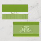 カジュアルな緑 名刺 (正面/裏面)