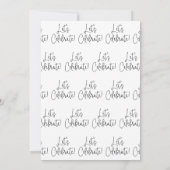 カジュアルな裏庭ウェディングを楽しもう 招待状 (裏面)