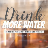カジュアルな飲水リマインダーテンプレート ウィンドウサイン (シート2)