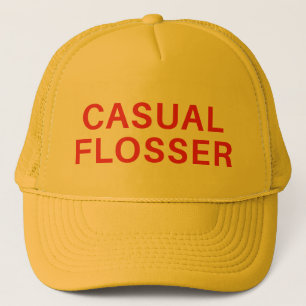 カジュアルなFLOSSERの皮肉なおもしろいのスローガンの帽子 キャップ