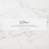 カジュアルの書歓迎結婚抱き枕バスケット ペットボトルラベル (シングルラベル)