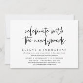 カジュアルウェディングエロープメントパーティーセレブレーション 招待状 (正面)