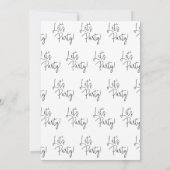 カジュアルウェディングパーティ　マタマタしちゃおう 招待状 (裏面)