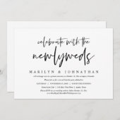 カジュアルウェディング エルオープメント ディナー セレブレーション 招待状 (正面/裏面)