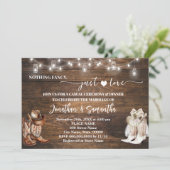 カジュアルウェディング 西部スタイル 何も特別なものはない、ただ愛を祝う 招待状 (スタンド正面)