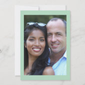 カジュアルエレガント写真結婚の 招待状 (裏面)