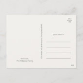 カジュアルカラフルクリスマスの色あせ写真 シーズンポストカード (裏面)