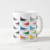 カジュアルカラフルSneakers Giant Coffee Tea Mug ジャンボコーヒーマグカップ (正面右)