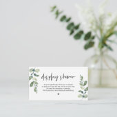 カジュアルグリーエンズ、ディスプレイシャワー、ブラック、ウェディング エンクロージャーカード (スタンド正面)