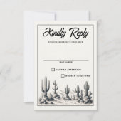 カジュアルサク結婚ス 出欠カード (正面)