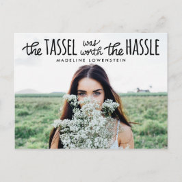 カジュアルシンプル可愛いタイポグラフィ インビテーションポストカード