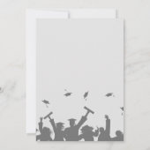 カジュアルスクリプト | オーダーメイド フォト 卒業パーティー 招待状 (裏面)