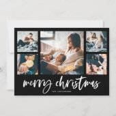 カジュアルスクリプト マルチフォトグリッド | メリークリスマス シーズンカード (正面)