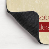 カジュアルスタイル名グランジ付きシックモダンベージュ マウスパッド (コーナー)