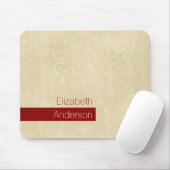 カジュアルスタイル名グランジ付きシックモダンベージュ マウスパッド (マウス)