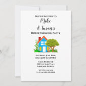 カジュアルスタイル引っ越し祝いパーティーパーティの招待状 招待状 (正面)