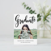 カジュアルタイポグラフィ院写真 インビテーションポストカード (スタンド正面)