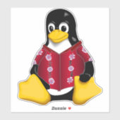 カジュアルタックスフラワーストライプカスタムカットビニール シール (シート)