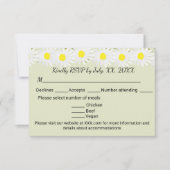 カジュアルデイジーRSVPカード 出欠カード (正面)