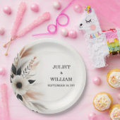 カジュアルハートファンシーは何も結婚ない ペーパープレート (パーティー)