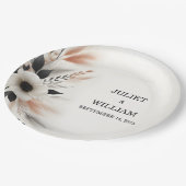 カジュアルハートファンシーは何も結婚ない ペーパープレート (アングル)