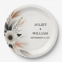 カジュアルハートファンシーは何も結婚ない ペーパープレート