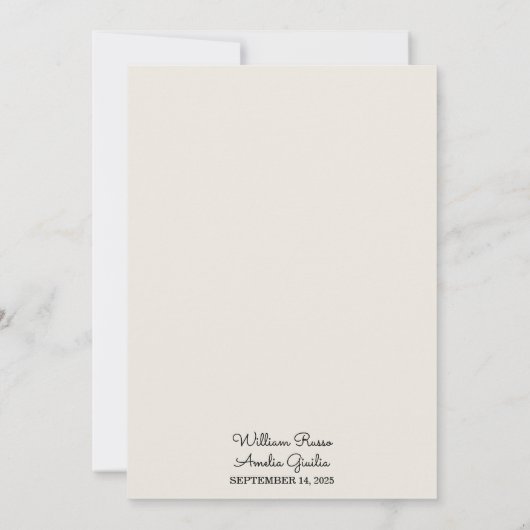 カジュアルハートファンシーは何も結婚ない 招待状 (裏面)