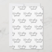 カジュアルビーチウェディング 招待状 (裏面)