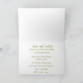 カジュアルビーチウェディング 招待状 (内部)