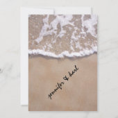 カジュアルビーチテーマ結婚式招待状 招待状 (裏面)