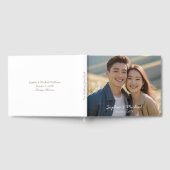 カジュアルフォトウェディングゲストブックテンプレートカスタム ゲストブック (全面)