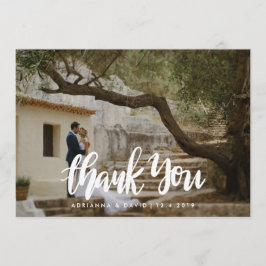 カジュアルフォトウェディング サンクスハンドメイドスクリプト サンキューカード