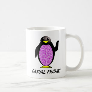 カジュアルフライデーペンギンおもしろマグカップ コーヒーマグカップ