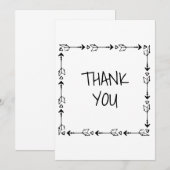 カジュアルボーホー サンキューカード (正面/裏面)