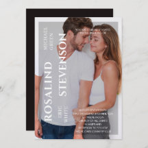 カジュアルミニマル白黒結婚写真