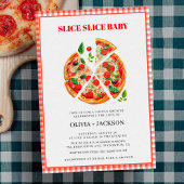 カジュアルモダンピザパーティー ウェディングカップルシャワー 招待状